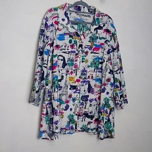 Habitat Clothes to Live in Womens Blouse Size 1X Wearable Art  Avant Garde